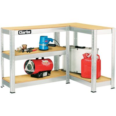 Clarke Clarke CSM5150S Heavy Duty 150kg Boltless Shelving (Silver)