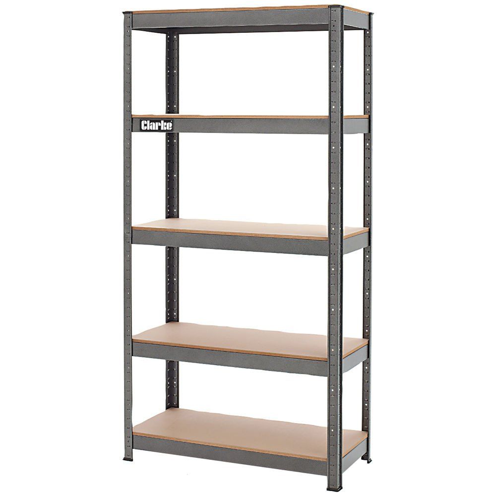 Clarke Clarke CSM5150B 150kg Boltless Shelving (Dark Grey) - Image 1
