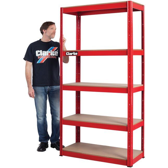 Clarke 6600808 Csm5350Rp 350 Boltless Shelving (Red) - Image 1