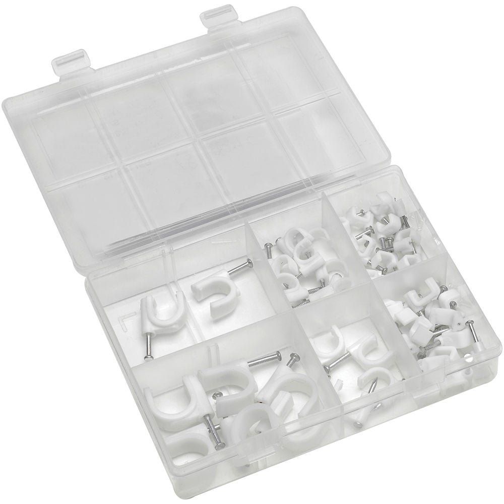 Clarke Clarke CHT897 78 Piece Cable Clip Assortment - Image 1
