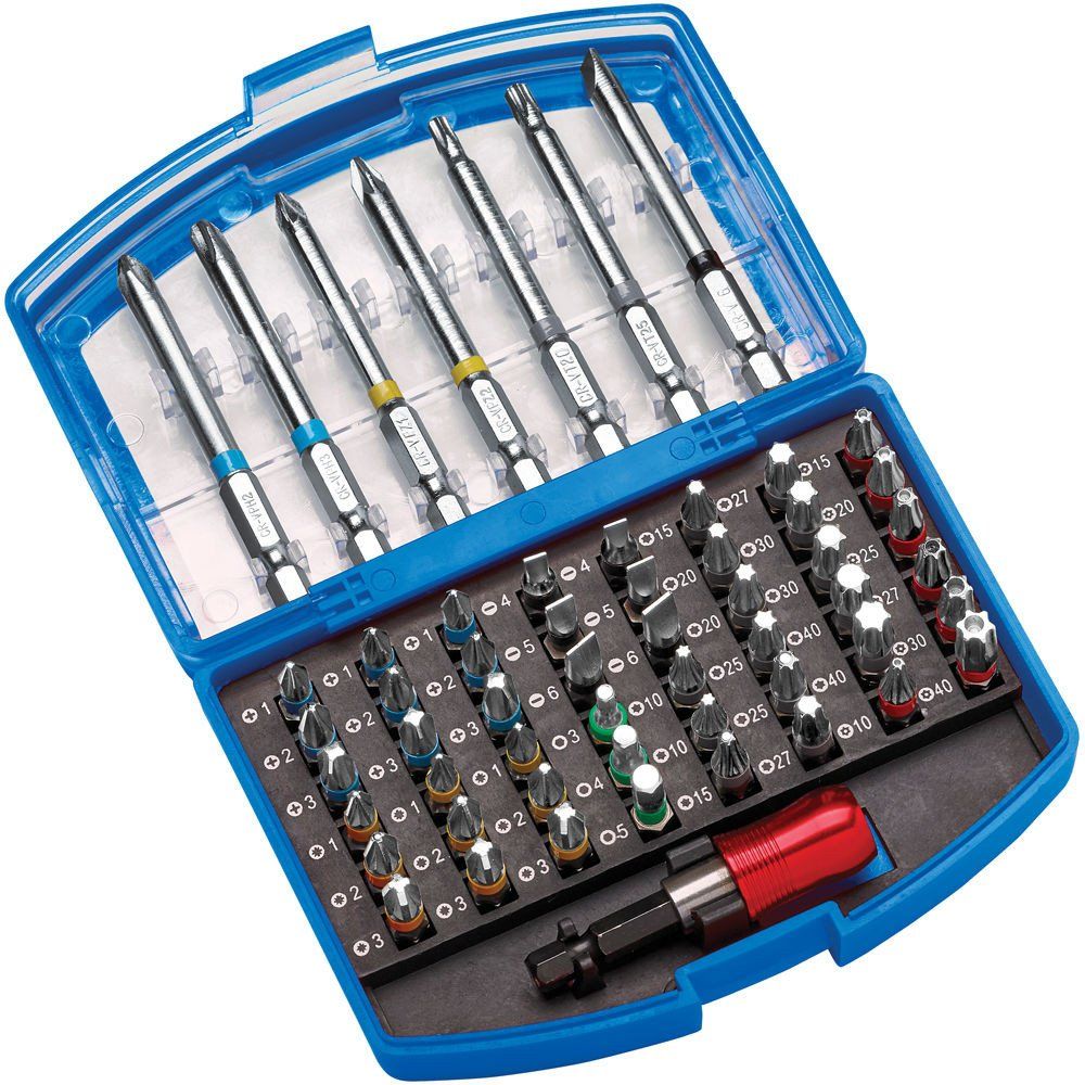 Clarke Clarke CHT917 56 Piece Colour Coded Screwdriver Bit Set - Image 1