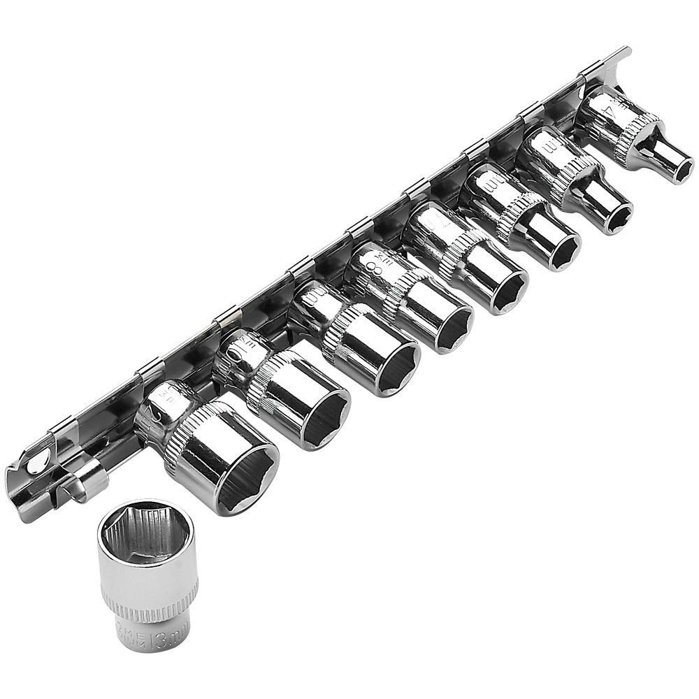 Clarke Clarke PRO408 9 Piece ¼" Drive Anti Slip Metric Socket Set - Image 1