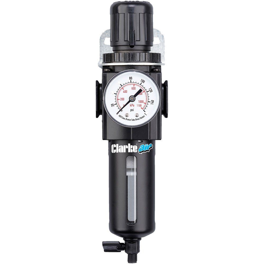 Clarke Clarke CAT193 3/8" Intermediate Airline Filter/Regulator with Gauge - Image 1