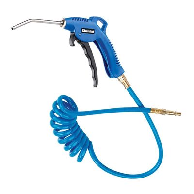 Clarke Clarke CAT210 Air Blow Gun with Spiral PU Air Hose
