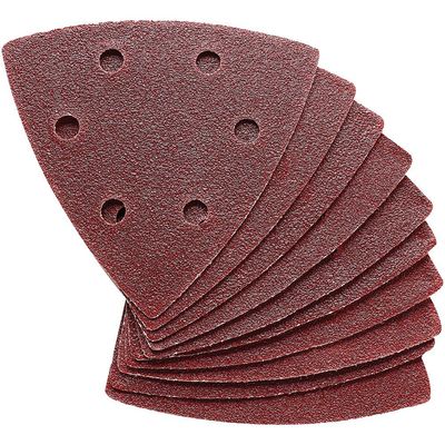 Clarke Clarke 10 Pack of 90mm Delta Triangle Hook and Loop Sanding Sheets – 60 Grit