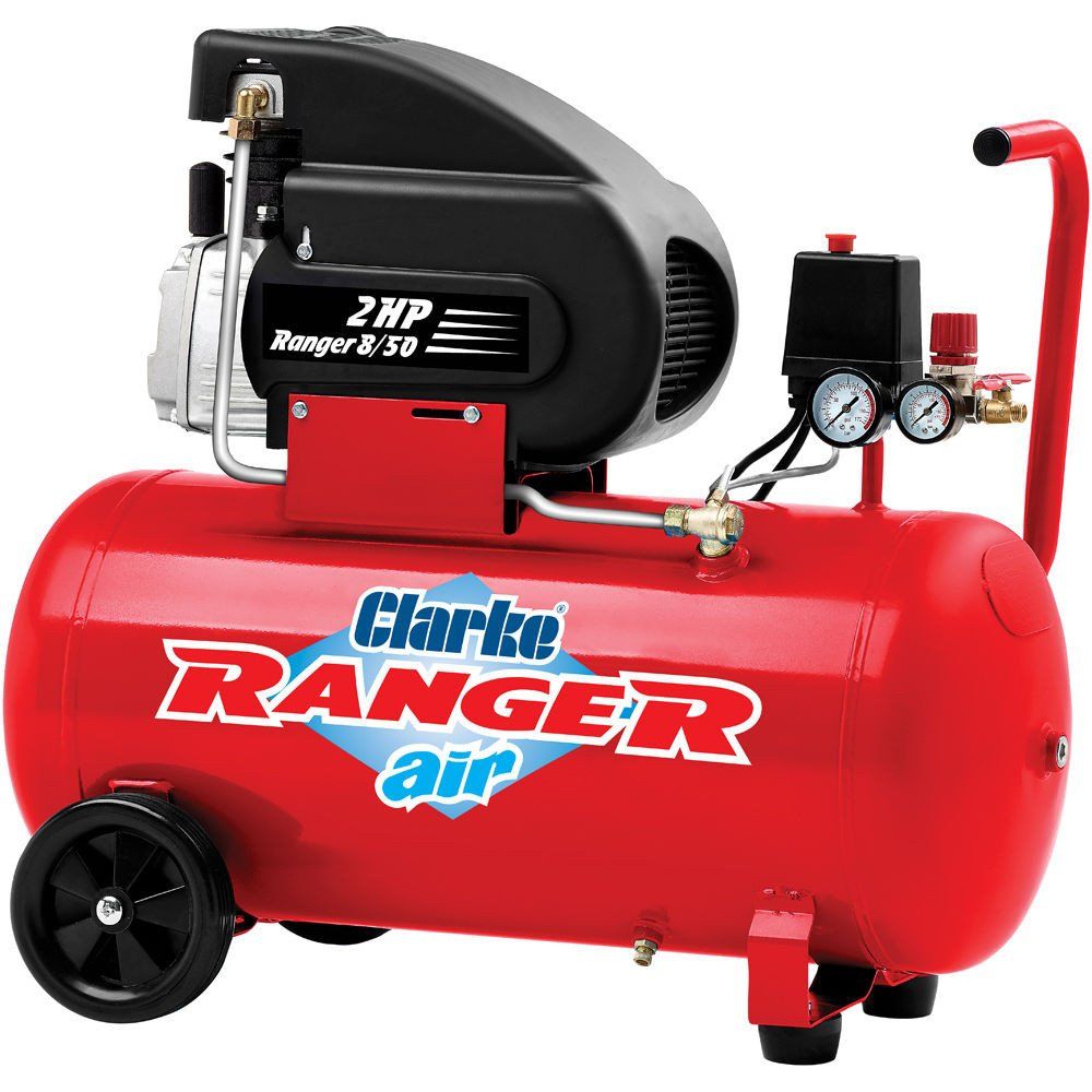 Clarke Clarke Ranger 8/50 7cfm 50 Litre 2HP Air Compressor (230V) - Image 1