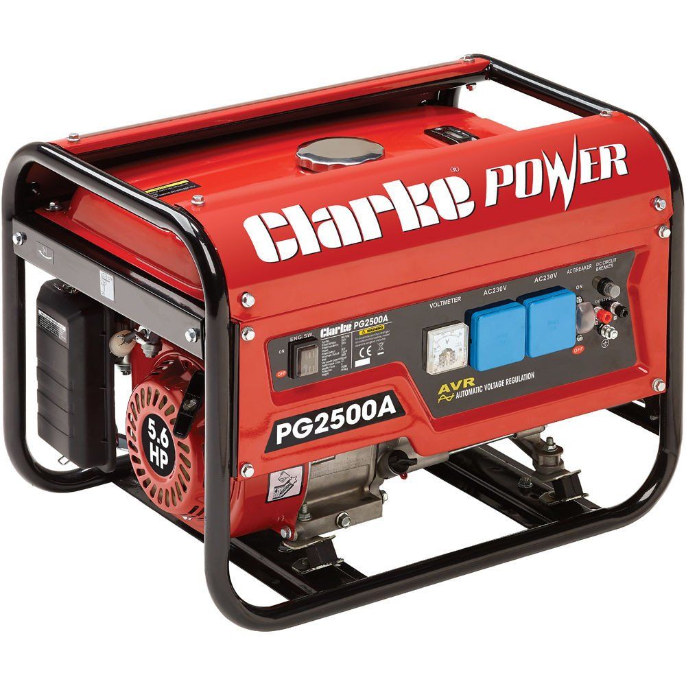 Clarke Clarke PG2500A EURO5 2.2kVA 230V Frame Petrol Generator - Image 1
