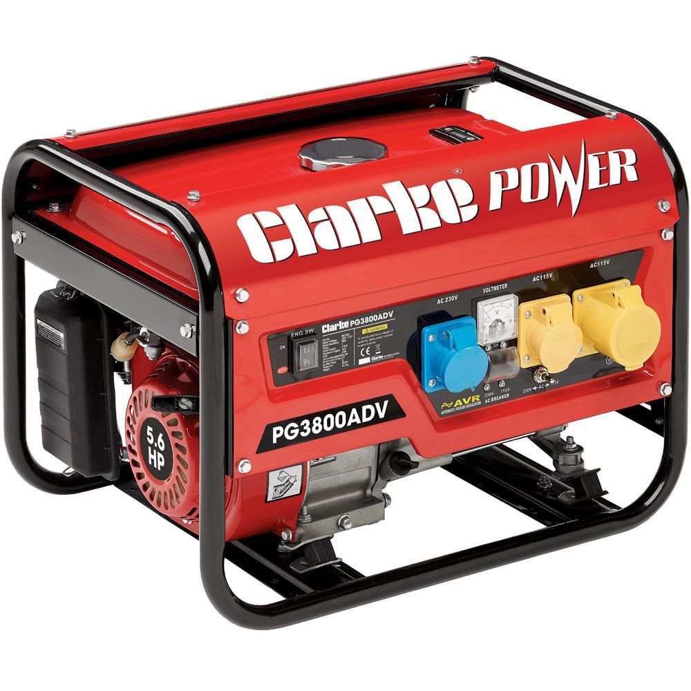Clarke Clarke PG3800ADV 3kVA Dual Voltage (230/110V) Petrol Generator - Image 1