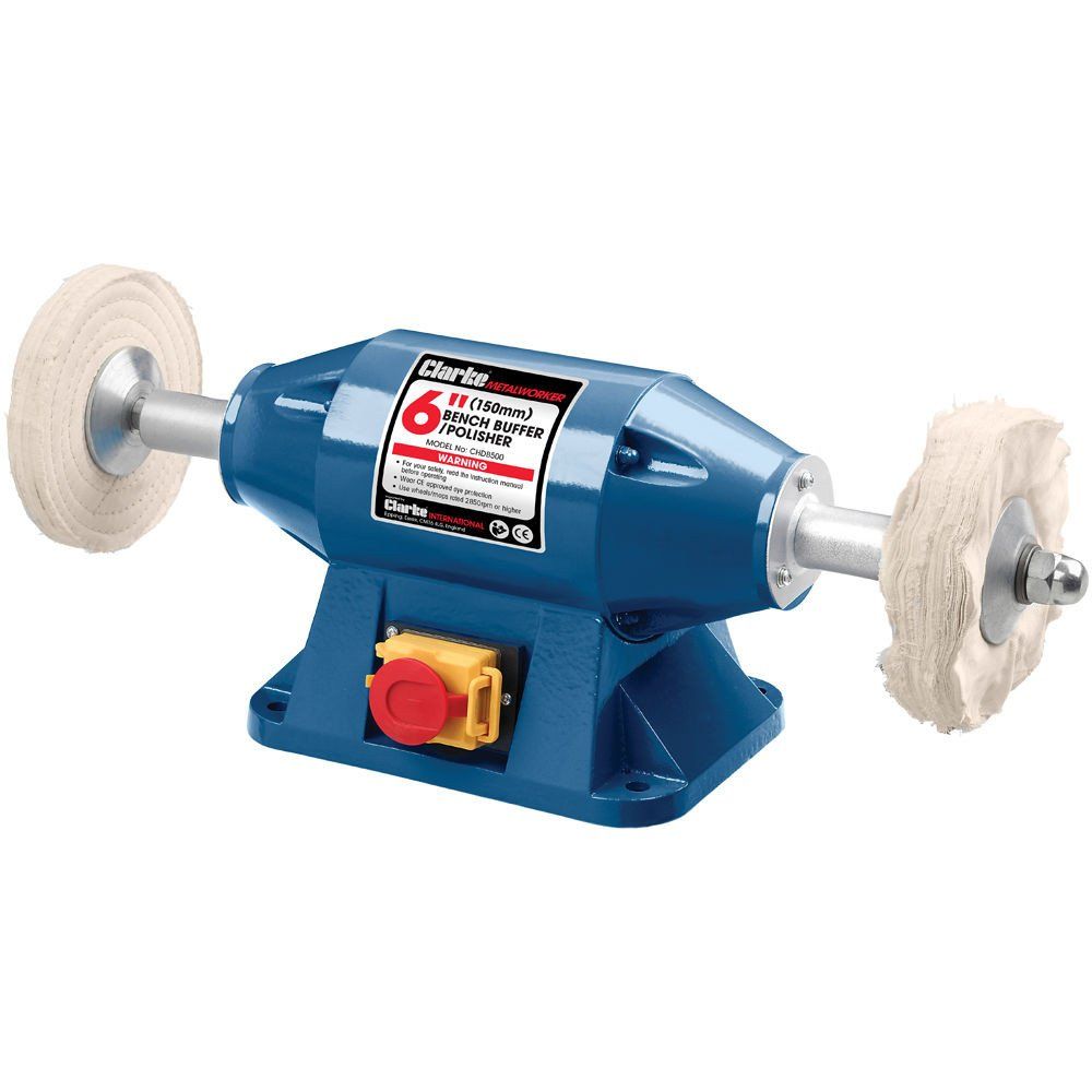 Clarke Clarke CHDB500 150mm Heavy Duty Bench Buffer / Polisher (230V) - Image 1