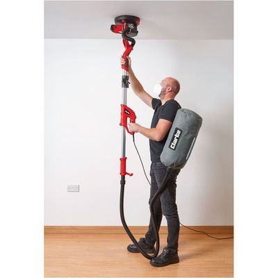 Clarke Clarke DWS225LR 225mm Foldable Long Reach Drywall Sander (110V) with Accessories