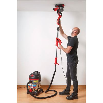 Clarke Clarke DWS225LR 225mm Foldable Long Reach Drywall Sander (230V) with Accessories
