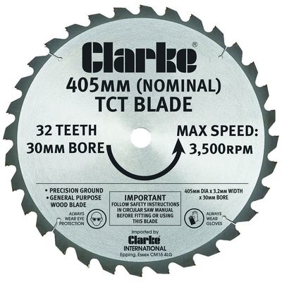 Clarke Clarke 405mm TCT Circular Saw Blade for CLS405