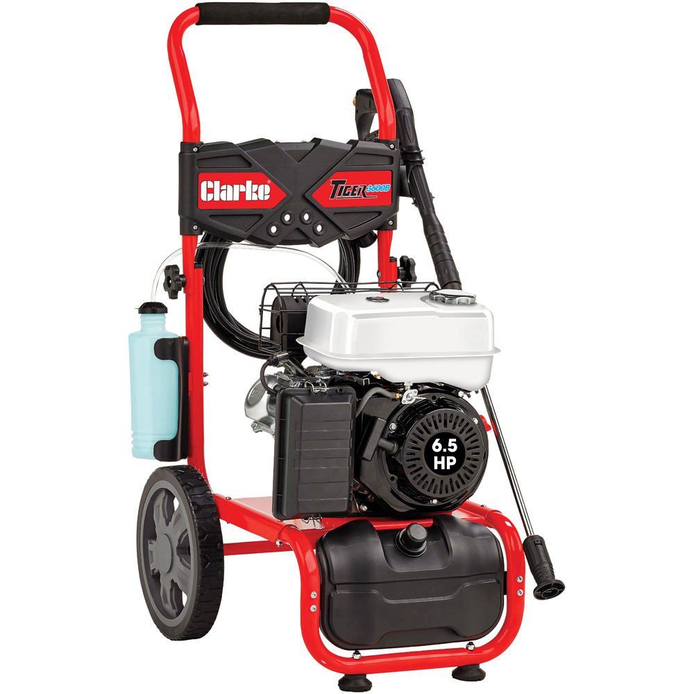 Clarke Clarke Tiger 3000B 6.5HP Petrol Pressure Washer 200 Bar (2900 psi) - Image 1