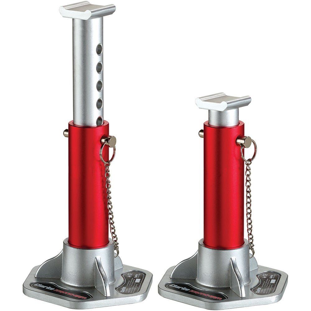Clarke Clarke CAX3TAB Pair of 3 Tonne Aluminium Axle Stands (1.5T per stand) - Image 1