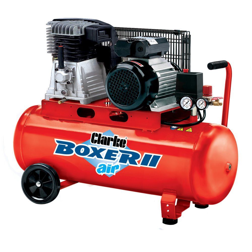 Clarke Clarke Boxer II 14/100P (O/L) 14cfm 100 Litre 3HP Belt Driven Air Compressor (230V) - Image 1