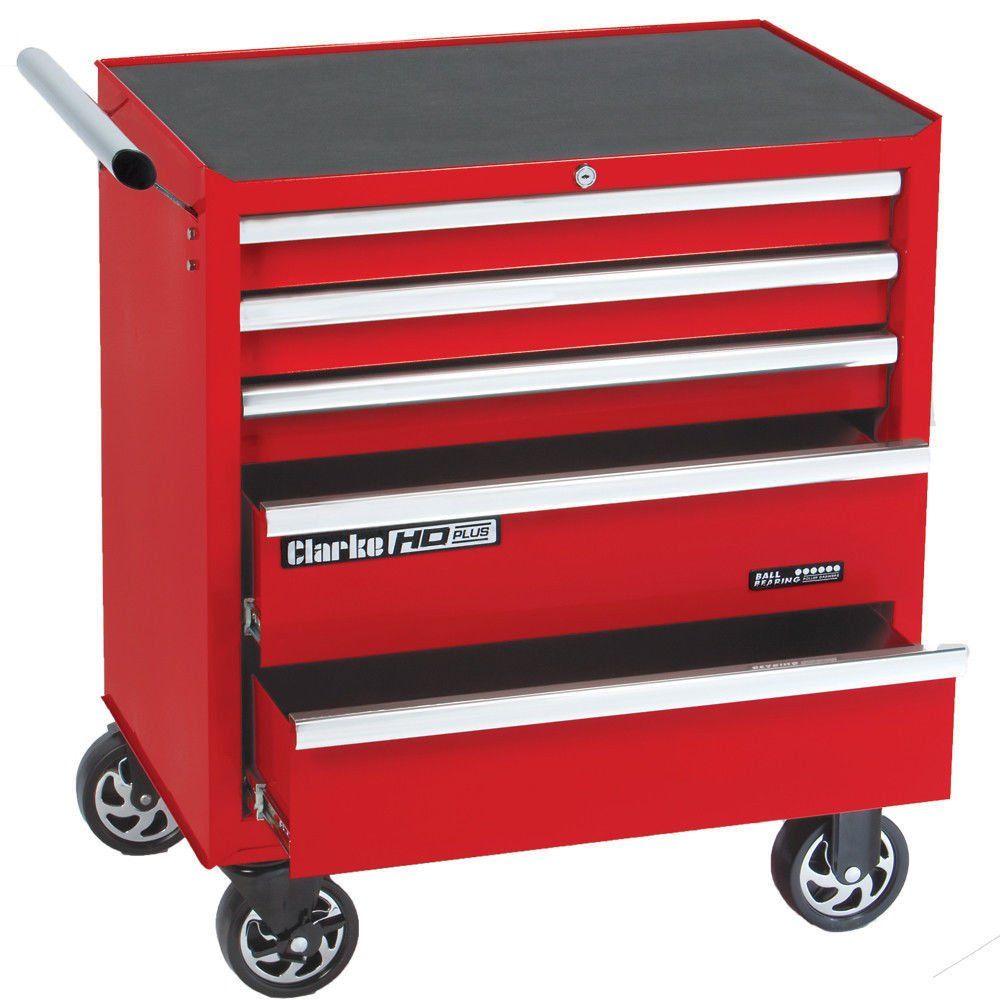 Clarke Clarke CBB215C HD Plus 5 Drawer Tool Cabinet - Image 1