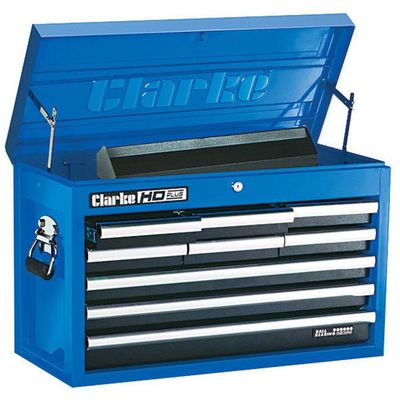 Clarke 7638127 Cbi170C 7Drawer B/B Trolley Bl/Blk