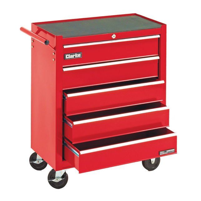 Clarke 7636002 Ctc500C 5Drawer Mobile Trolley B/B - Image 1