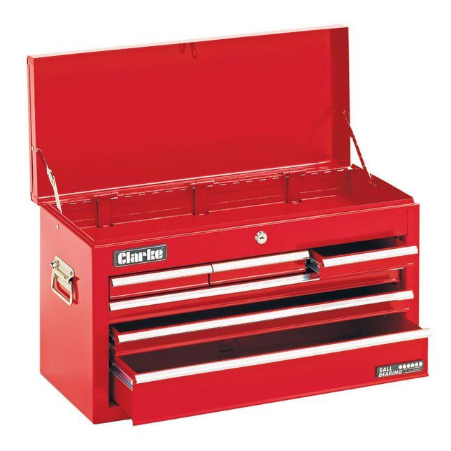 Clarke 7636037 Ctc600C 6Drawer Top Chest With B/B - Image 1