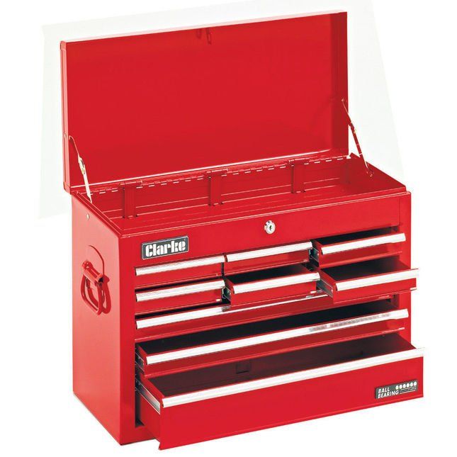 Clarke 7636012 Ctc900C 9Drawer Toolchest With B/B - Image 1