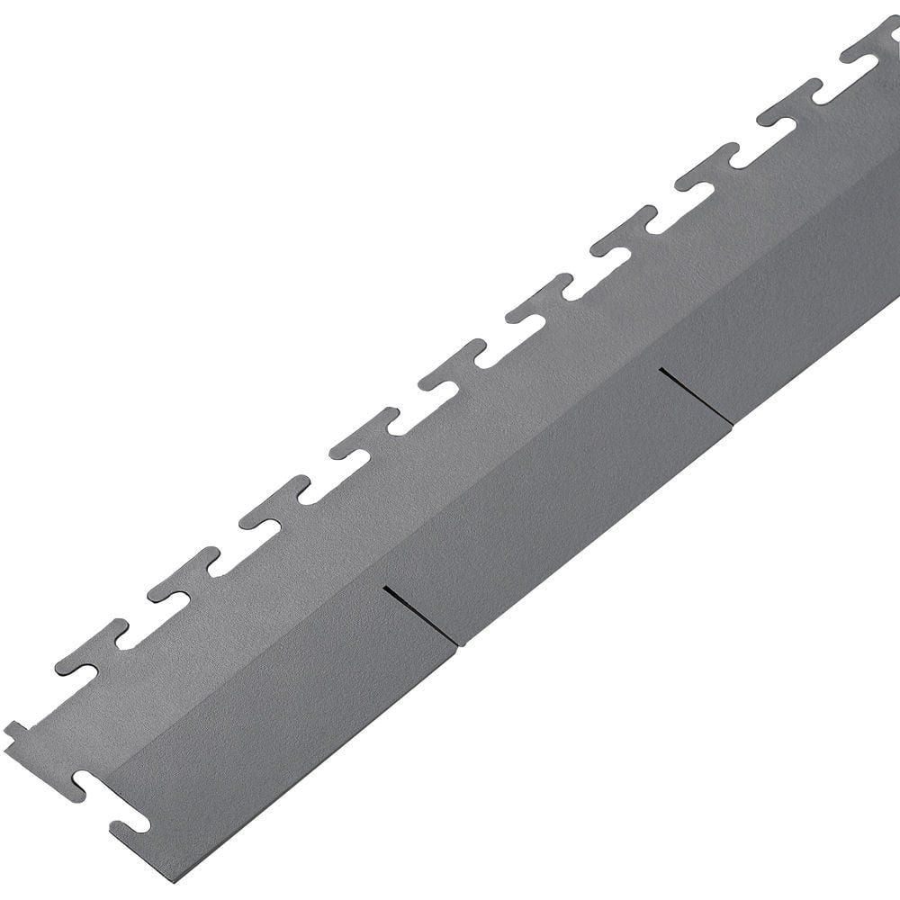 Clarke Clarke Grey PVC Edge Piece for Interlocking Floor Tiles (Single Unit) - Image 1