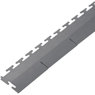Clarke Clarke Grey PVC Edge Piece for Interlocking Floor Tiles (Single Unit)