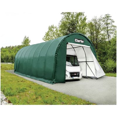 Clarke Clarke CIG1432 X-Large Garage / Workshop with Round Roof - Green 9.7 x 4.3 x 3.65m