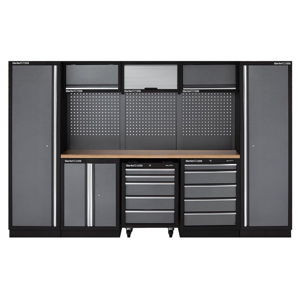 Clarke Clarke COMBGSM03 Modular Storage System 16 Piece Package Wooden Worktops - Image 1