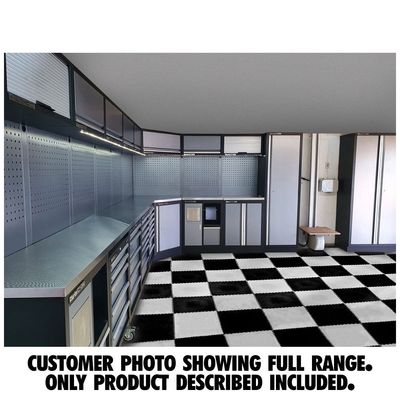 Clarke Clarke COMBGSM04 Modular Storage System 14 Piece Package Stainless Steel Worktops