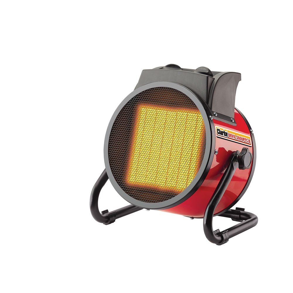 Clarke Clarke DEVIL 2000PTC-B 2kW Ceramic Fan Heater (230V) - Image 1