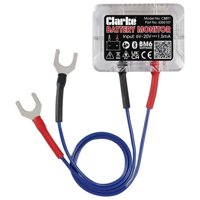 Clarke CBBT1 12V Bluetooth Battery Monitor/Tester and Vehicle Locator - Image 1