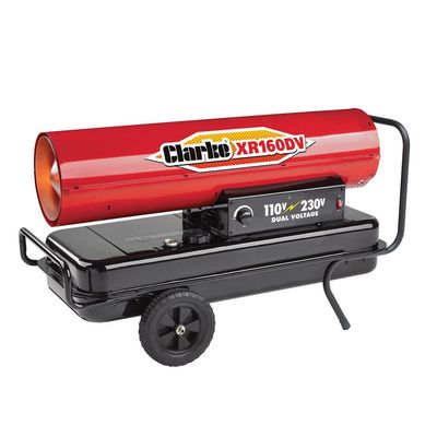 Clarke Clarke XR160DV 46.9kW Diesel Dual Voltage Industrial Space Heater (110V/230V)