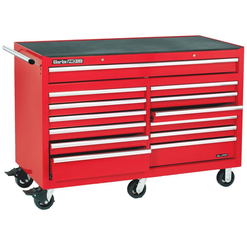 Clarke Clarke CBB230C Extra Large HD Plus 13 Drawer Tool Cabinet (Red) - Image 1