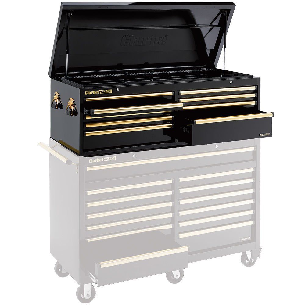 Clarke Clarke CBB231BGC Extra Large HD Plus 9 Drawer Tool Chest (Black & Gold) - Image 1
