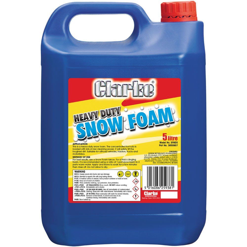 Clarke Clarke SFHD5 Heavy Duty Snow Foam (5 Litres) - Image 1