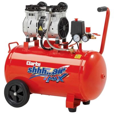 Clarke Clarke SHHH50/150 Shhh Air Max 7cfm 50 Litre 1.5HP Low Noise Oil Free Air Compressor (230V)