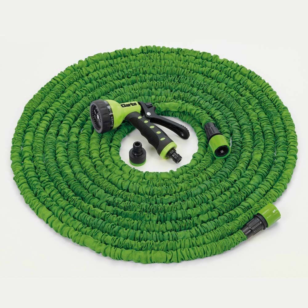 Clarke Clarke MH30 Magic Garden Hose Set with Spray Gun 30m - Image 1
