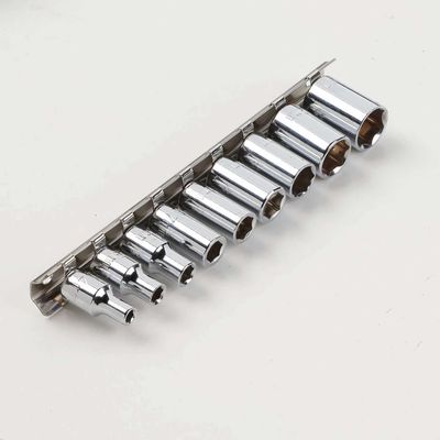 Clarke Clarke PRO416 9 Piece 1/4" Drive Socket Set on Clip - Metric
