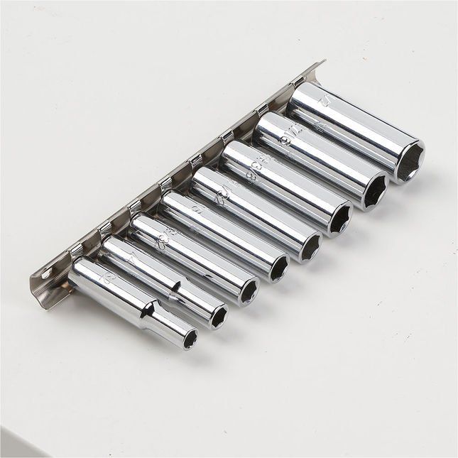 Clarke PRO419 1/4D Socket Set on Clip - AF 8 pc" - Image 1