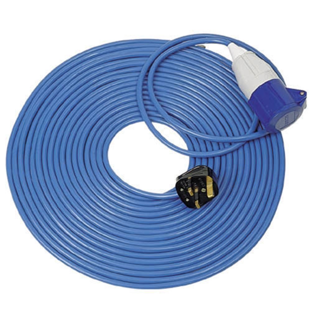 Clarke Clarke EL14-B 14m 13A Plug to 16A Socket Extension Lead (230V) - Image 1