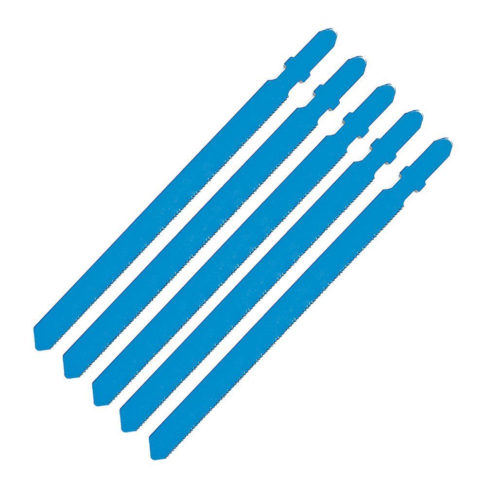 Clarke Clarke 5 pack of 10 TPI Clean Cut Jigsaw Blades for Wood - Image 1