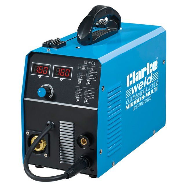 Clarke MIG160 S-MULTI 160A MIG/MMA/TIG Synergic Inverter Welder - Image 1