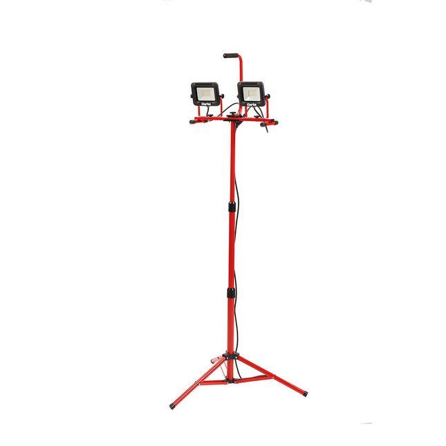 Clarke SMDT5400 LED Twin Work Light with Tripod (230V) - Image 1