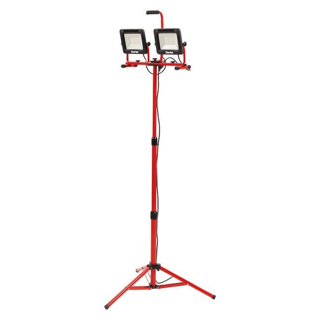 Clarke SMDT9000 LED Twin Work Light with Tripod (230V) - Image 1