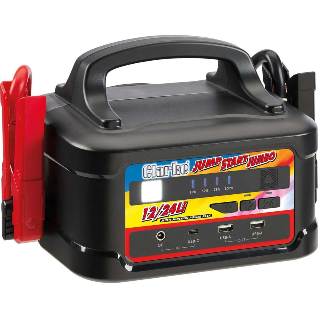 Clarke Clarke JS1224Li JUMBO 7000A 12/24V Jumpstart with Lithium-Ion Battery - Image 1