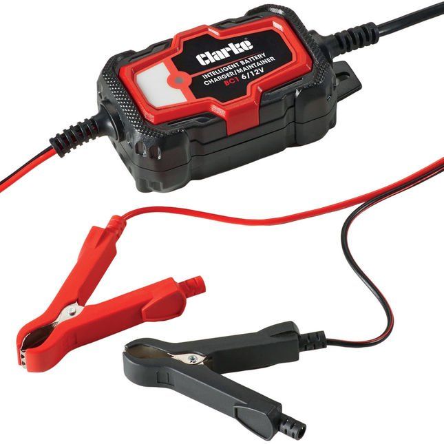 Clarke BC1 6/12V Intelligent 1A Battery Charger - Image 1