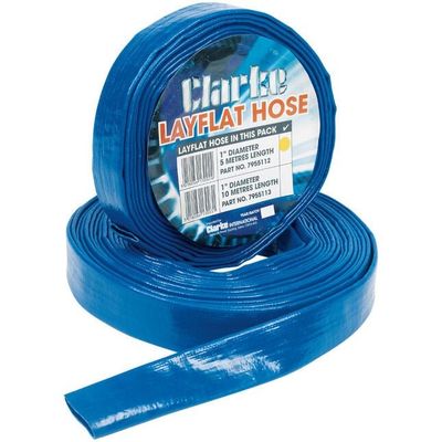 Clarke 7955170 10mm x 4" Diameter LayFlat Hose