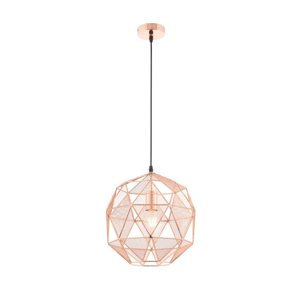 Endon Hex Pendant Light Copper - Image 1