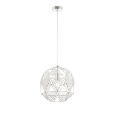 Endon Hex Pendant Light Chrome Plated