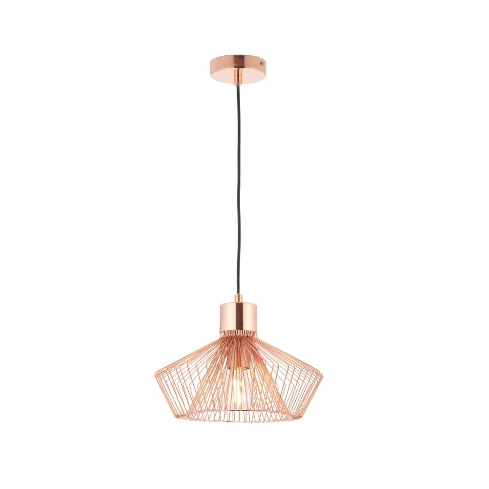 Endon Gabbia Pendant Light Copper - Image 1